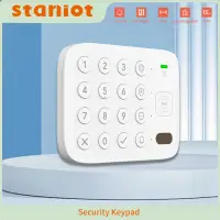 433Mhz Wireless Security Keyboard for Home Alarm System Anti-Tamper Alarm Support RFID Card Arm/Disarm Built-in 1500mAh Battery