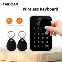 Wireless 433MHz Keyboard Touch Keyboard RFID Card Rechargeable For Remotely Arm / Disarm Home Burglar Security Alarm System