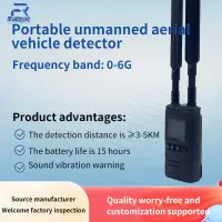 0-6G Full-Band Portable uav Detector Ultra-wide ldentify 3-5km Autel FPV dro nes Handhelddro ne Detection System