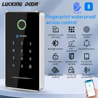 Outdoor Aluminum Nfc Keypad Ttlock App Fingerprint Bluetooth Work with G2 Gateway 13.56Mhz Rfid Access Control System MJ02 Alloy