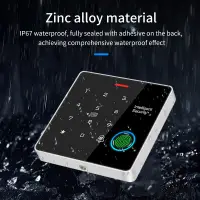 Fingerprint Access Control Door System Opener Zinc Alloy Keypad Support Master Card Nfc Gate Keypad 125Khz+13.56Mhz RFID Reader