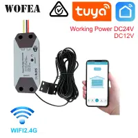 Wofea WiFi Smart Garage Door Opener Controller DC12 DC24V Wrok with Alexa and Google Home 2.4G APP NO Need Gateway