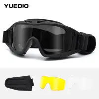High Impact Resistant Goggles Durable Tactical Protective Goggles with 2.5 mm Thick Protective Lens