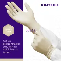 Ansell Kimberly-Clark Kimtech™G3 latex 12 inch (1 pair) Beaded Cuff ISO4 cleanroom specific glove 30cm long