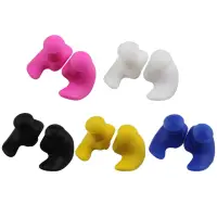 Swimming Ear Plug Sleeping Ear Plugs Sound Insulation Silicone Diving Ear Plugs Waterproof Soft for Swimming Showering