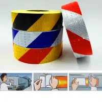 Roadstar 5CMx10M Shining Reflective Warning Tape with Twill Printing for Car