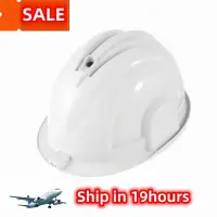 Construction Safety Helmet With 2 or 4 Fans Air Condition 16000mA Rechargeable Lithium Battery Power Bank and LED Headlight