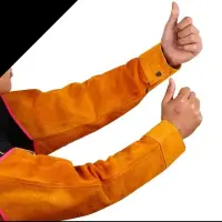 Leather Welding Sleeve Anti-scalding High Temperature Resistance Welder Welding Protective Pinafore Fireproof Star Insulation