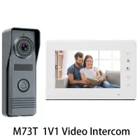 720P Video Doorbell Home Intercom Phone RFID Wireless Door Viewer Camera Intercom 7 inch Screen Motion Record