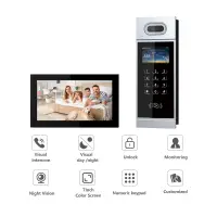 Visual iIntercom System Doorbell Home HD Face Recognition Access Control System Intelligent Indoor Machine Set