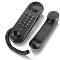 Desk & Wall Hotel Telephone Elevator Home Office Telephone Extension（Black）