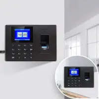 Multifunctional Fingerprint Attendance Machine Plastic Finger Scanning Employees Exit Data Recorder Access Control