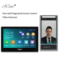 WiFi Smart Biometric Face Fingerprint palm QR Code Wireless Video Intercom for RFID Access Control and time attendance System