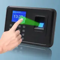 Fingerprint Attendance Machine Support Password Unlock Employee Check-in Device Electric Time Clock Recorder for Office Factory