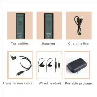 AT41 2X UHF Wireless In-Ear Monitor System Professional Digital Sound Stage Broadcast Sound Card Outdoor Transmitter Receiver