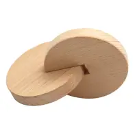 Newborn Infant Wooden Toys Exercise Hand Grasp Toy Interlocking Discs Solid Wood Preschool Children Toys