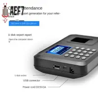 AEF7-Fingerprint Attendance Machine Biometric Attendance System 1000 Fingerprint Capacity Support USB Driver Download US Plug