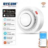 Tuya WiFi Smoke Alarm Fire Protection Smoke Detector Smoke House Combination Fire Alarm Home Security System Firefighters