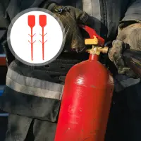 100 Pcs Fire Extinguisher Accessories Plastic Seal Pull Tags Safety Replacement Parts Inspection Security Supplies Equipment