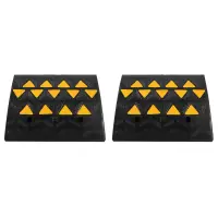 Heavy Duty Rubber Curb Ramps Driveway Threshold Ramp for Car Vehicle Motorbike Wheelchair Rubber Curb Ramp Rubber Ramp