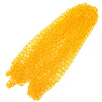 5M Yellow Decorative Chains Plastic Safety Chain Crowd Control Chain Plastic Barrier Chain Caution Security Chain Roadway Safety