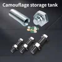 Metal Screw Bolt Storage Cash Money Hide Stash Safe Diversion Container Box Hidden Secret Compartment for Cash Pill