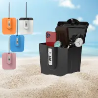Portable Summer Beach Safe Box 3-digit Code Lock With Steel Wire Outdoor Camp Sports Bucket Travel Holiday Security Storage Box