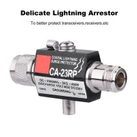 Lightning Surge Protection 50Ω DC-2500MHz N Connector 400W Coaxial Lightning Surge Protection Protector Arrester Arrestor