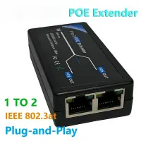 meters for POE range HKBTM 2 Port POE Extender 100Mbps with IEEE 802.3af Standard for NVR IP Camera AP IP VOICE POE Extend 100