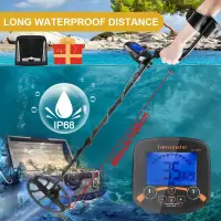 TC-600 Metal Detector Professional Underground Depth Gold Detector Treasure Handheld High Frequency Pinpoint Detecting