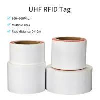 100pcs UHF RFID Labels Multiple Styles Passive UHF Adhesive Label Coated Paper RFID Sticker Label Passive RFID Tags