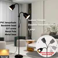 Creative Design Iron Paint Floor Lamp E27 Screw Head Adjustable Direction Three Color Temperature Bedroom LED Lights 220V