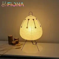 Tripod Rice Paper Table Lamp Japanese Style Lantern Lamp Led Desk Lamp for Bedroom Akari Noguchi Yong Bedside Night Lighting E27