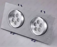 10W 2X5W 10 LED Light Ceiling Downlight Fixture Bulbs Grid Lamp Warm Pure White