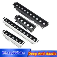 4pcs Hi-Q Recessed Strip LED Ceiling Lights 4W 6W 10W 20W 30W COB LED Downlights AC85~265V LED Strip Lamp Indoor Lighting White