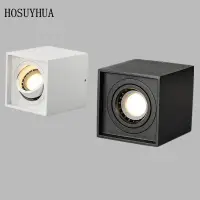 9W Indoor White Black Square Angle Adjustme Grille Lights Mall Clothing Store SpotlightAluminium Modern Lighting Fixture 85-265V