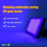 100W 300W purple light 365nm 395nm 405nm UV curing lamp fluorescent detection lamp shadowless glue curing lamp green oil resin