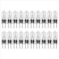 20 Pcs G4 Halogen Bulbs,20W 12V Halogen Light Bulbs 2 Pin Clear Lamp Bulb,for Cooker Lighting,Signal Lights,Track