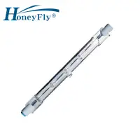 HoneyFly 5pcs J118 Halogen Lamp 220V/110V 150W 200W 250W 300W 500W Halogen R7S 118mm 3000K WW Double Ended Flood Lights Quartz