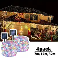 100LEDS Solar Fairy Lights 8Modes Copper Wire Xmas Lamps Waterproof Garden Tree Decoration