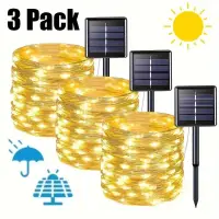 Led Solar Fairy String Lights 8 Modes Christmas Led Light Outdoor Garden Patio Wire Garland Light Christmas Lights