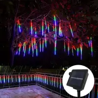 Solar Outdoor Lights Festoon LED Meteor Shower String Light Camping Wedding Party Summer Garden Decoration Solar Garland Lamp