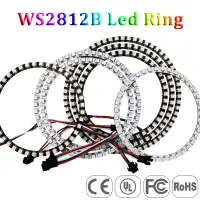 DC5V WS2812B DIY Led Ring Individually Addressable WS2812 IC Built-in 5050 RGB Round Modules Circle Arduino Light 8 To 148 Pixel