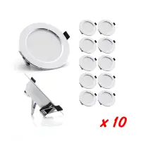 10pcs Spotlights LED Ceiling Downlight AC 220V 18W 15W 12W 9W 7W Recessed Round Lamp Spot LED Dowm Light Hidden Indoor Lighting