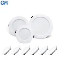 2-8pcs Recessed Ultra-thin LED Downlight DC12V 24V AC110V-240V Ceiling Lamp Warm Cold White Indoor 5W 9W 12W 15W 18W Lighting