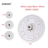 LED Ring Panel Round Light 12W/18W/24W/36W Cold White And Warm White LED Round Ceiling Panel Round Light Board AC220-V240V LED