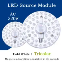 White/Tricolor Dimming  AC220V LED Ring PANEL Circle Light  36W 24W 18W 12W Cold White Round Ceiling Board The Circular Lamp