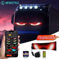 Car LED Matrix Pixel Flexible Panel Night Light DIY Programmable Display Bluetooth App Control Logo Light Car Windows Bars Party