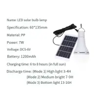Solar Light Waterproof USB Charged Hanging Emergency Sunlight Powered Lamp Outdoor Camping Tent Lights Emergency Light