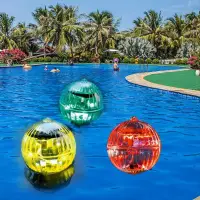 A95I-3PCS Solar Floating Pool Light, Waterproof LED Color Changing Solar Pond Lights Water Floating Lights